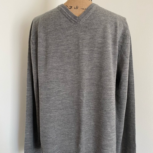 Banana Republic Other - New BANANA REPUBLIC Sweater Men's Extra Fine Merino Wool Pullover Large Gray L
